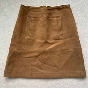 LOFT Camel Skirt